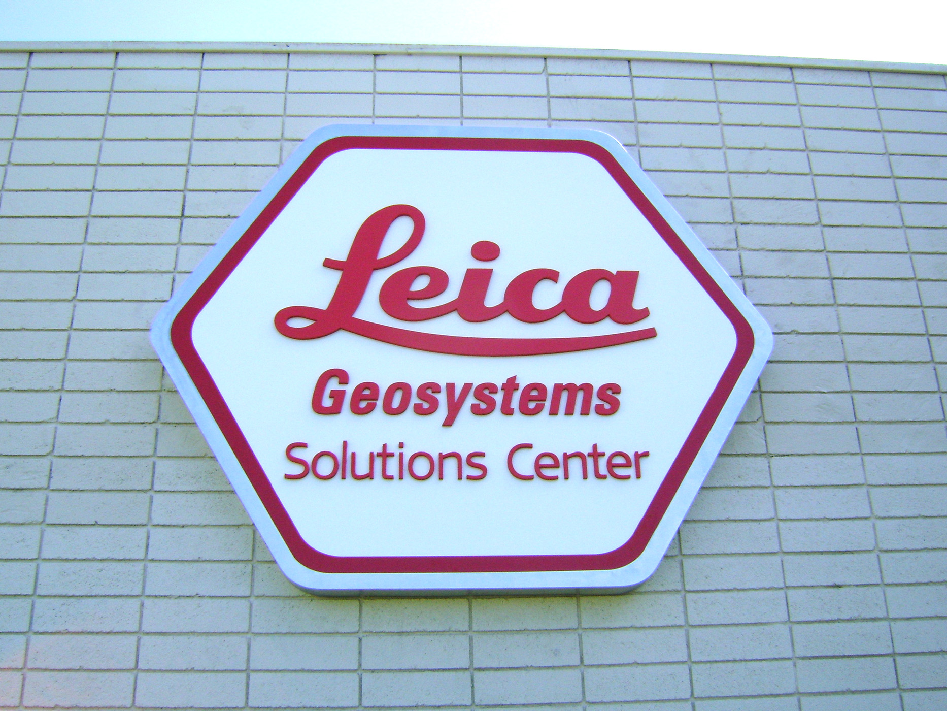 Leica Metal Pan Sign with PVC letters